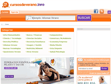 Tablet Screenshot of cursosdeverano.info